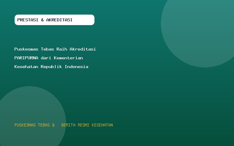 Puskesmas Tebas Raih Akreditasi PARIPURNA dari Kementerian Kesehatan Republik Indonesia